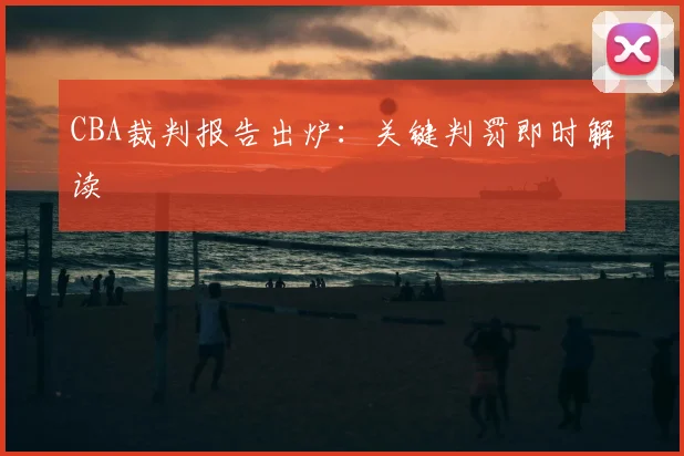 CBA裁判报告出炉：关键判罚即时解读
